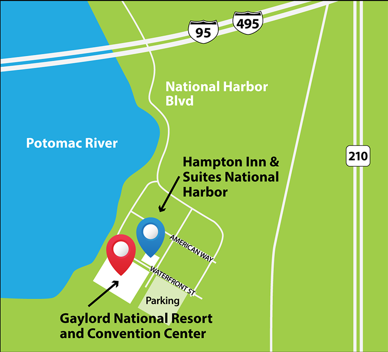 National Harbor hotel map